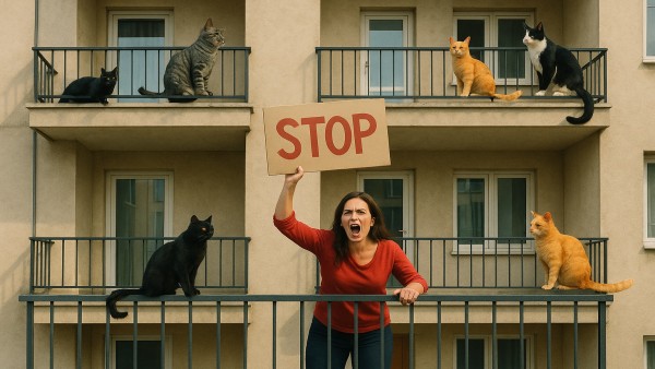 Gatti in condominio:i proprietari devono munirsi di reti antintrusione