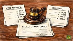 Avvocati: niente privilegio per spese di trasferta e rimborso forfettario