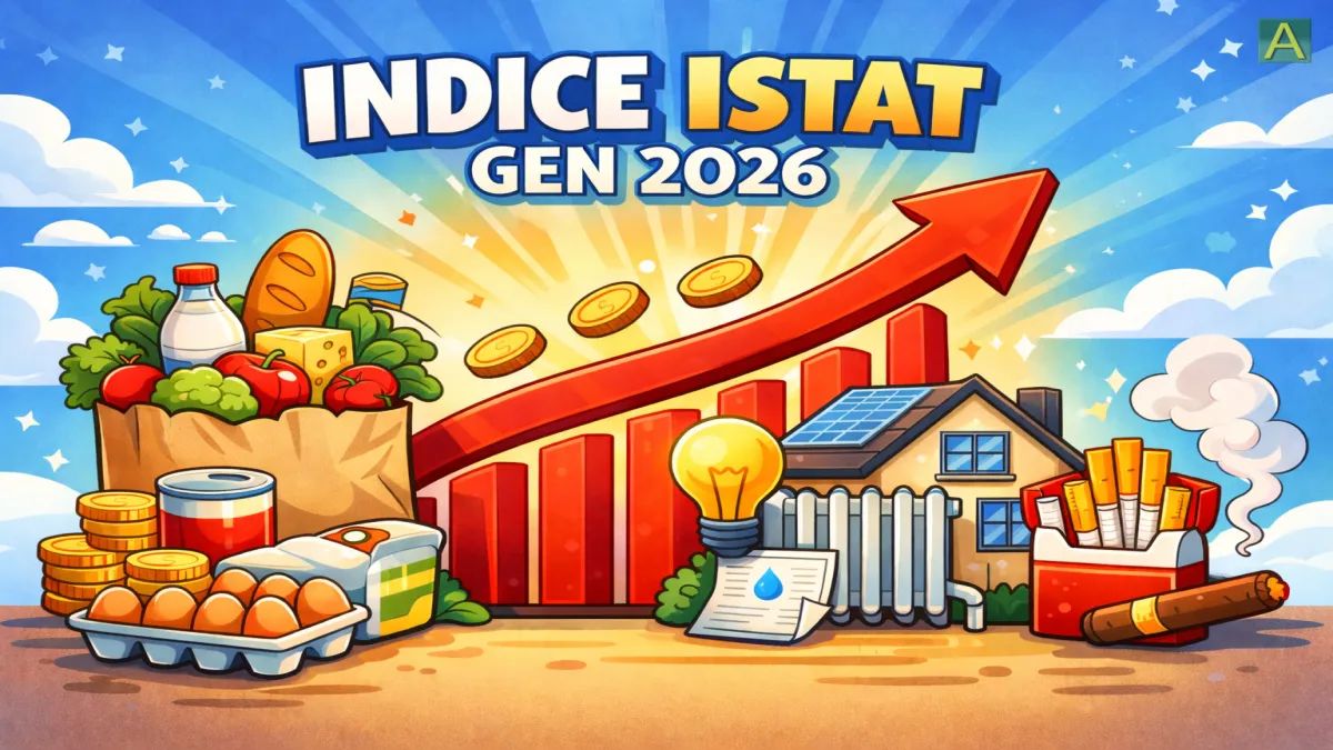 Pubblicato l'indice Istat di gennaio 2026