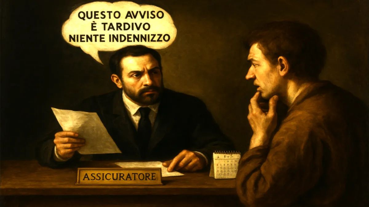 La garanzia assicurativa: termini e modalità dell'avviso del sinistro