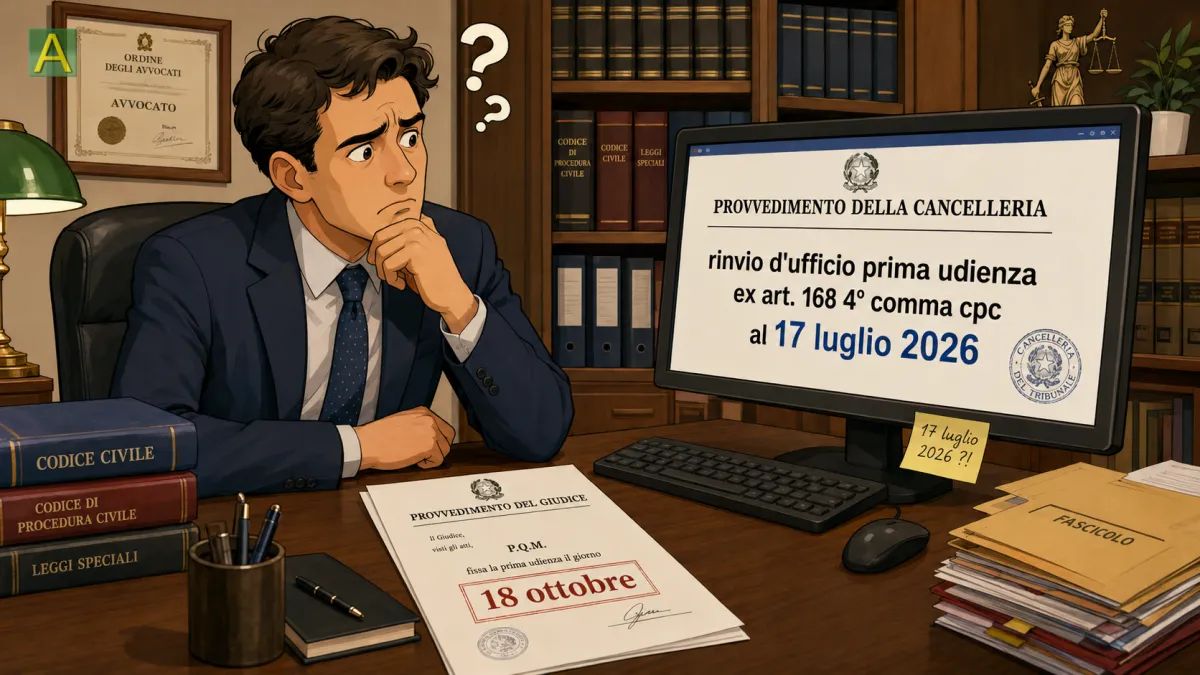 Memorie ex art. 171 ter: termini a ritroso dall'udienza in citazione, anche se rinviata d'ufficio