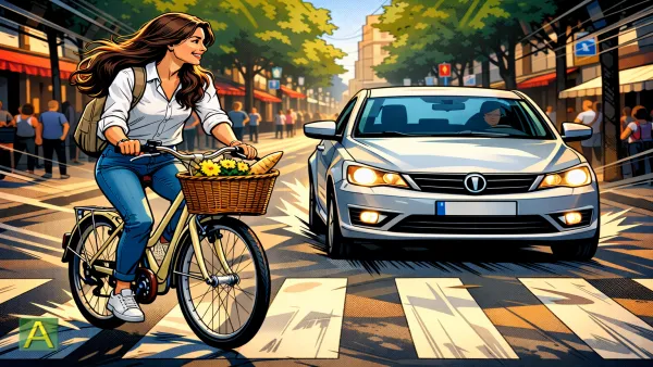 Circolazione stradale: multato il ciclista che sulle strisce non scende dalla bicicletta