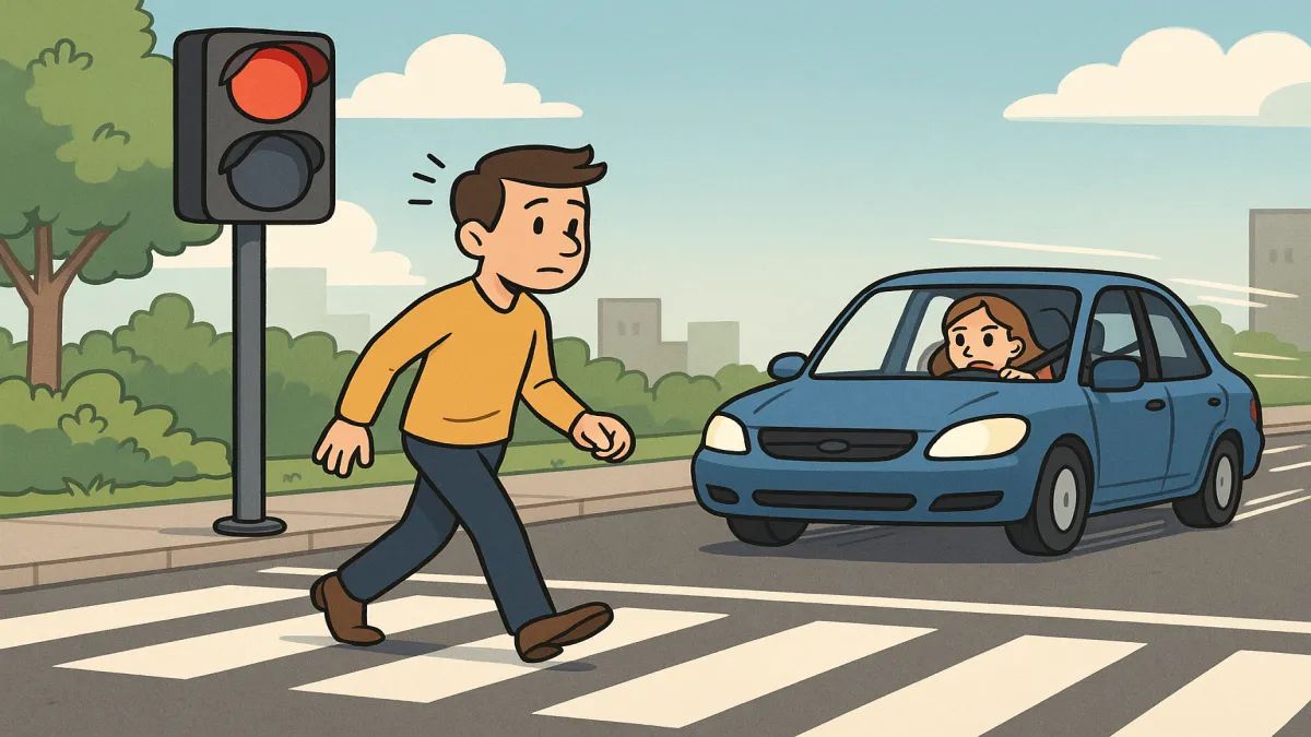 Pedone investito mentre attraversa con il rosso: profili di responsabilità