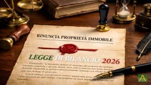 Legge di Bilancio 2026 e rinuncia alla proprietà immobiliare Legge di Bilancio 2026 e rinuncia alla proprietà immobiliare