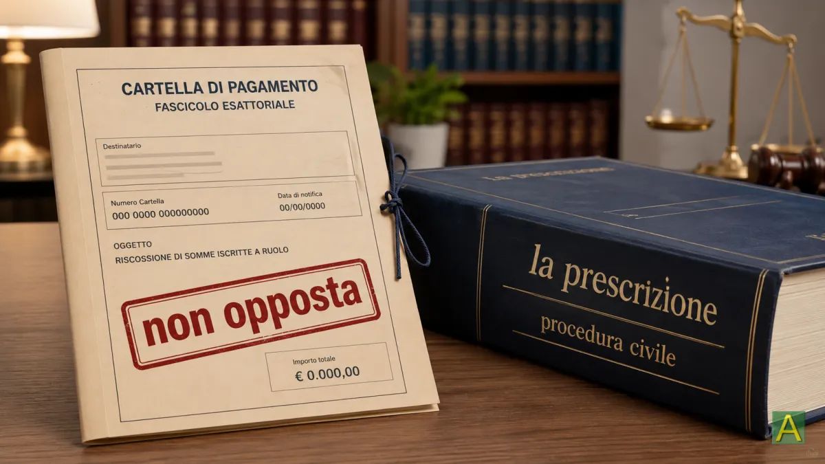 Cartella di pagamento notificata e non opposta: decorrenza della prescrizione