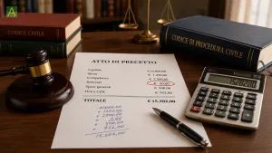 Precetto senza dettaglio del calcolo interessi: vizio solo formale