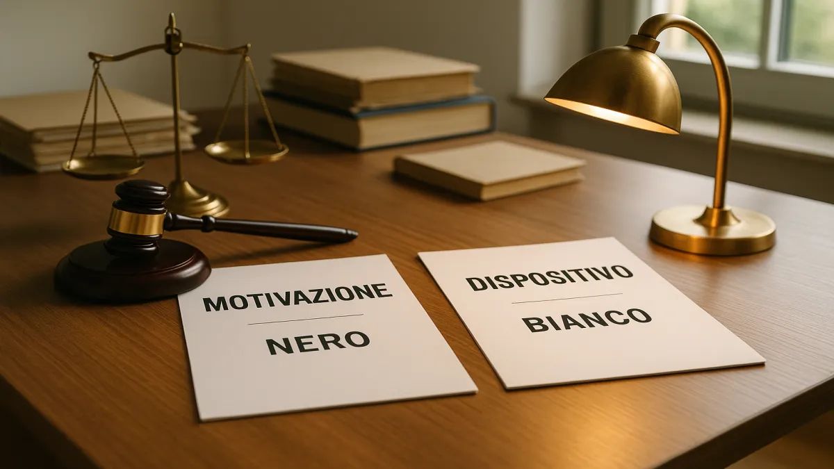 Sentenze: presupposti e conseguenze del contrasto tra dispositivo e motivazione