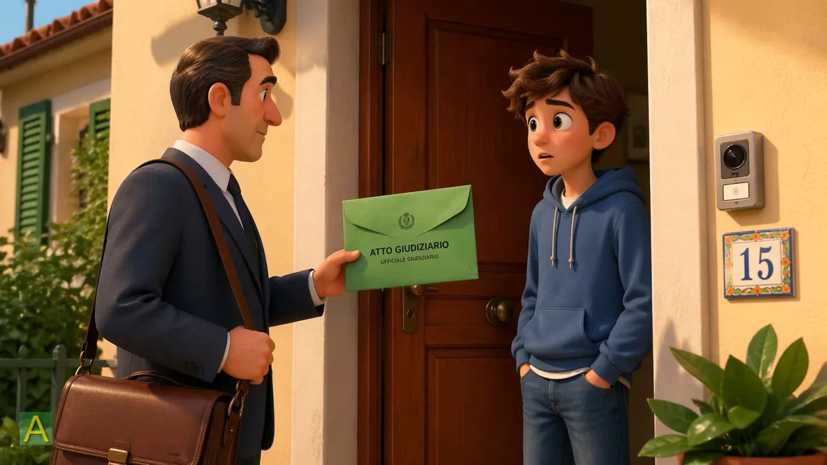 Notifica a familiare ultraquattordicenne: nessun obbligo di verifica per l'ufficiale giudiziario