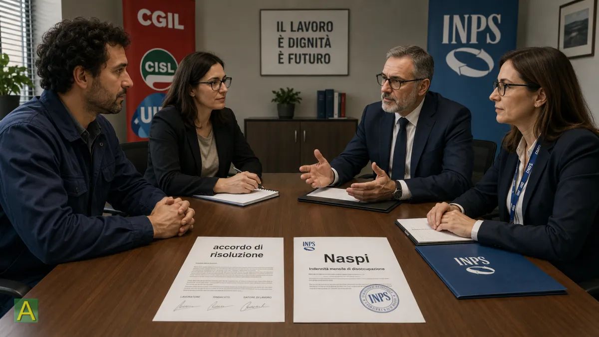 NASpI e risoluzione consensuale: l'accordo con incentivo all'esodo non è sufficiente