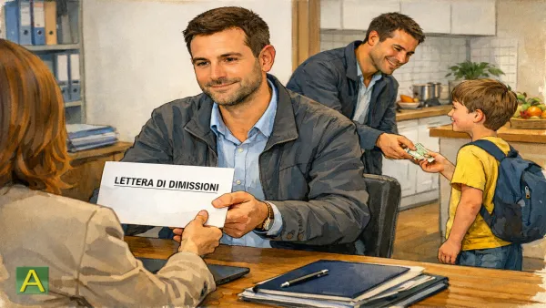 Le dimissioni volontarie non esentano il genitore dall'obbligo di mantenimento