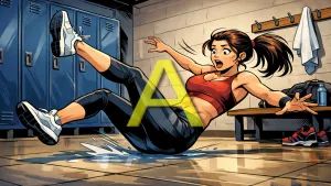 Cade sul pavimento bagnato in palestra: colpa del danneggiato