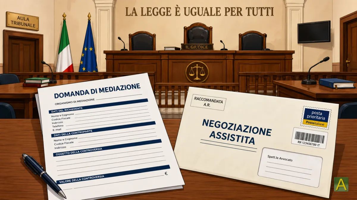 Locazioni: la negoziazione assistita non sostituisce la mediazione obbligatoria
