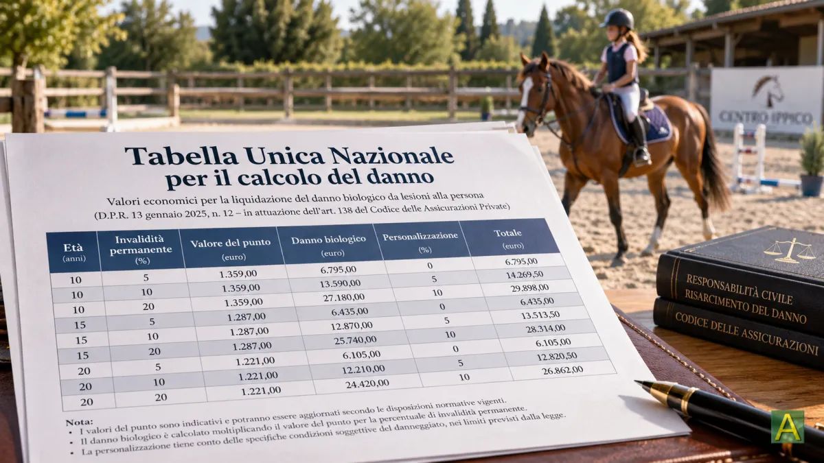 Tabella Unica Nazionale: applicazione indiretta anche a sinistri non da circolazione e sanità