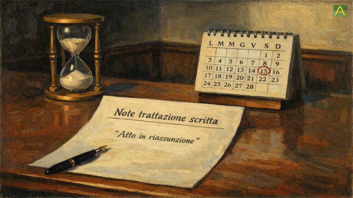 Trattazione scritta e decorrenza del termine per la riassunzione