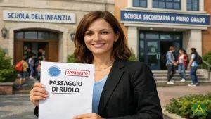 Docente passa di ruolo da un ordine di scuola a un altro: inquadramento